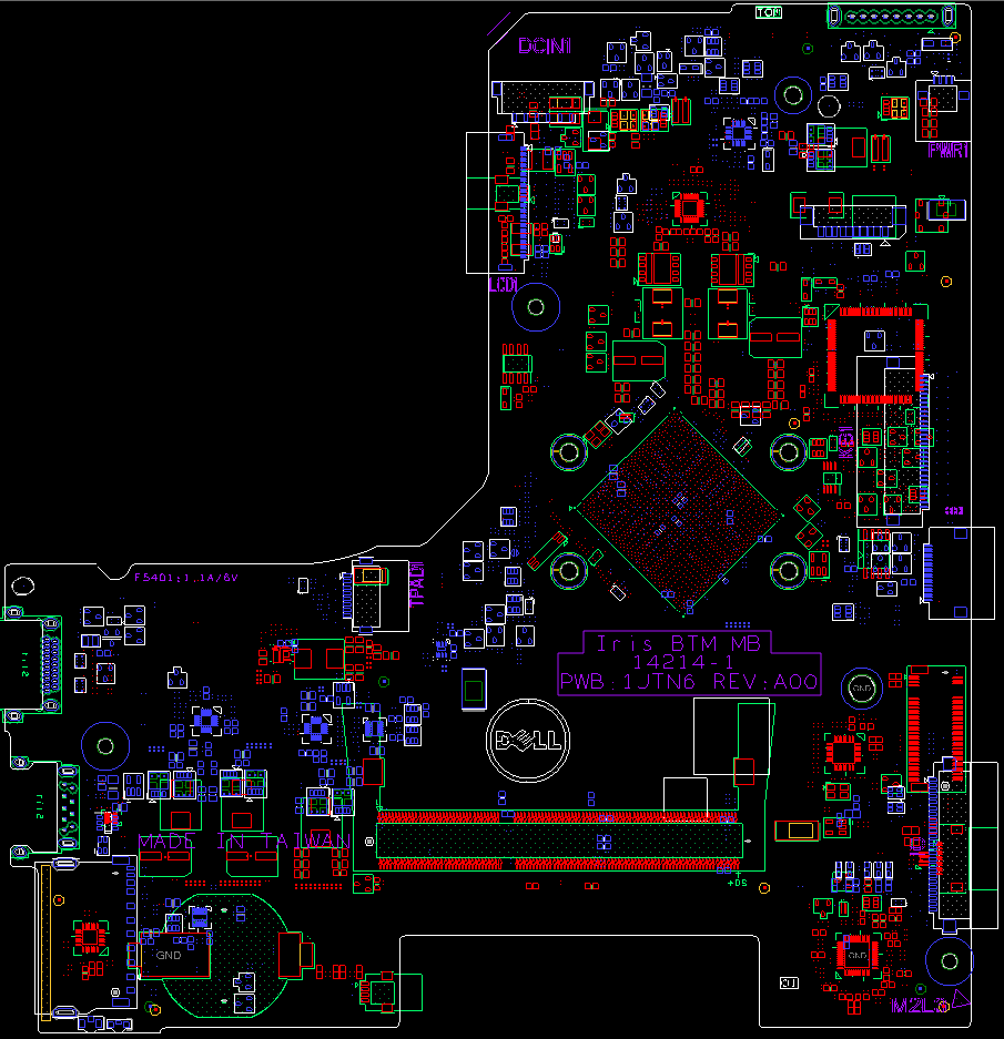 Dell Inspiron Wistron Iris Btm Jtn Boardview