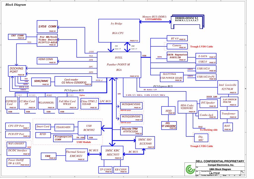DELL Latitude E6230 SCHEMATIC COMPAL LA 7731P For 5 52