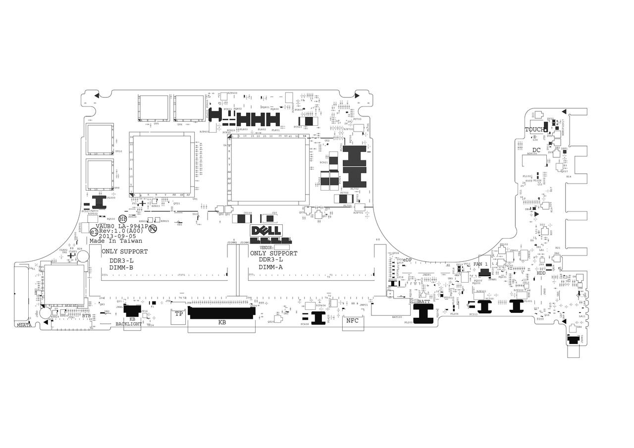 Dell Xps Compal La P Vaub Rev Boardview For In Compal