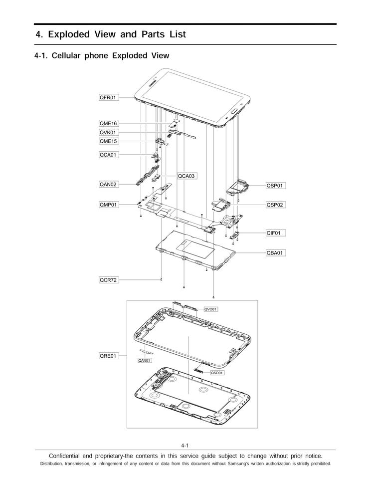 SAMSUNG GALAXY TAB 3 7.0 SM-T210 SERVICE MANUAL for $5.52