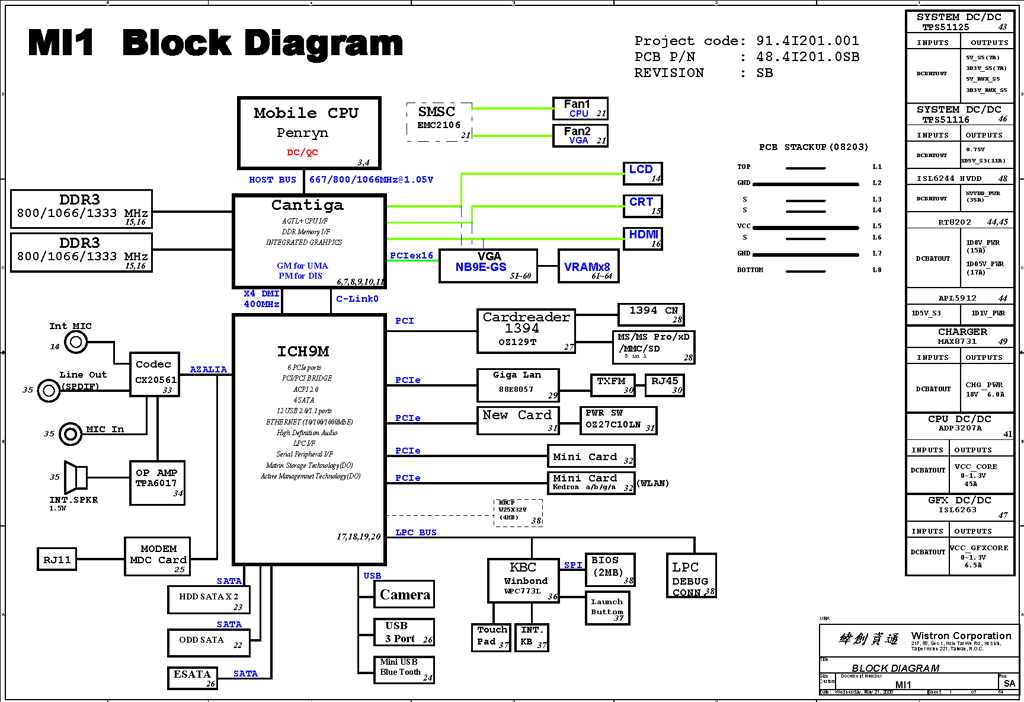 Packard Bell iPower GX Black Hill schematic - MI1 for $5.52