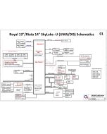 HP PROBOOK 440 G3 QUANTA X61C DAX61CMB6C0 REVC SCHEMATIC