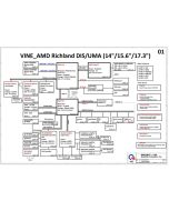 HP PAVILION15-P QUANTA Y23 Y23A RICHLAND DIS UMA DAY23AMB6C0 SCHEMATIC