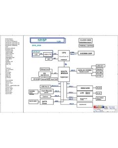 The motherboard schematic for ASUS 1015P