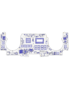 APPLE MACBOOK PRO 15" TOUCH BAR 2019 SAFFORO 820-01814 BOARDVIEW