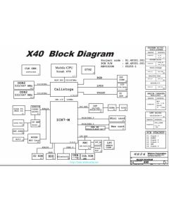 Fujitsu-Siemens Amilo Pro V3405 schematic - WISTRON X40