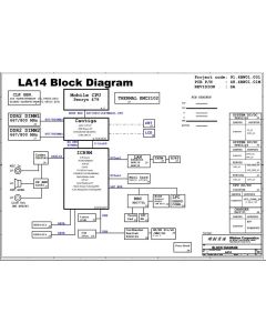 Lenovo B450 (PM45) schematic – 09244 – 48.4DM04.0SA – LA14 
