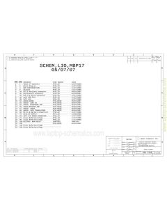 APPLE MBP17 LIO 820-2140 051-7268 SCHEMATIC