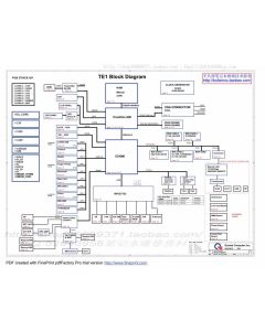 Toshiba Satellite M300/M305, Portege M800/M806 schematic – TE1