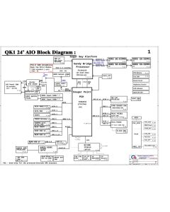 ACER ASPIRE Z5801 AiO QUANTA QK1 DA0QK1MB6I0 REV:A SCHEMATIC