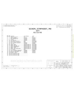 APPLE MACBOOK PRO A1151 17 SYMPHONY M9 EVT  820-1970 051-7066 LIO SCHEMATIC