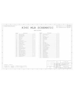Apple Macbook A1181 Logic Board schematic –   K36C MLB