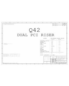 APPLE Q42 DUAL PCI RISER SCHEMATIC -  051-6483