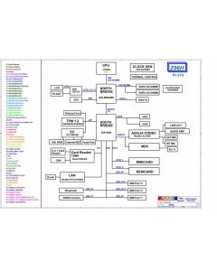 Asus Z96H Motherboard schematic