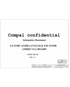 COMPAL LS-3338P nVIDIA G71GLM & G92 512MB SCHEMATIC