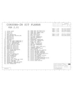 IBM ThinkPad T31 schematic – CORDOBA-2N SIT PLANAR VER 2.01 