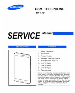 SAMSUNG SM-T321 SERVICE MANUAL