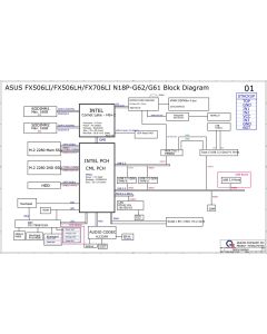 ASUS FX506LI FX506LH FX706LI N18P-G62 G61 FX506L FX706L REV1A SCHEMATIC