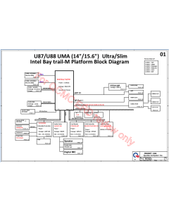 HP PAVILION 15-1271WM QUANTA U8A DA0U8AMB6A0 REV1A SCHEMATIC