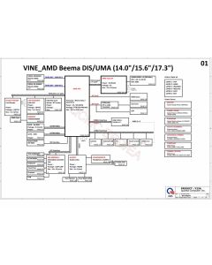 HP PAVILION 17 QUANTA BEEMA Y22A SCHEMATIC