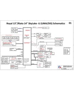 HP PROBOOK 440 G3 QUANTA X61C DAX61CMB6C0 REVC SCHEMATIC