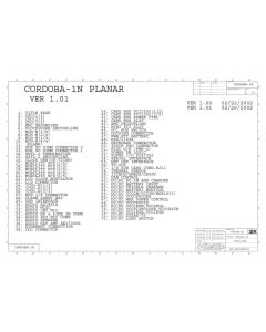 IBM ThinkPad T30 schematic  – CORDOBA-1N