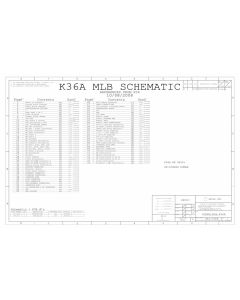 Apple MacBook A1181 Logic Board schematic – 820-2279 – K36A MLB