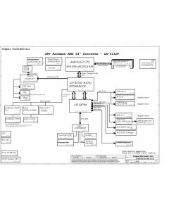 HP Pavilion DV4, Compaq Presario CQ40 AMD (Discrete) SCHEMATIC - COMPAL LA-4112P