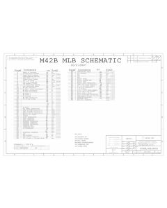 Apple Macbook A1181 Logic Board schematic –  M42B MLB
