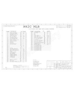 Apple MacBook FA255 schematic – M42C MLB – P/N:820-1889