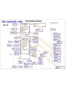 MSI GP72M 7REX MS-16J9 MS-1799 MS-16J91 REV1.0 SCHEMATIC