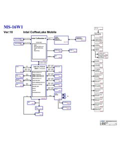 MSI GF65 THIN 9SD MS-16W1 REV1.0 SCHEMATIC