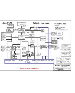 Dell Latitude D400 schematic – PEBBLE–02203. 91.42Y01.001	