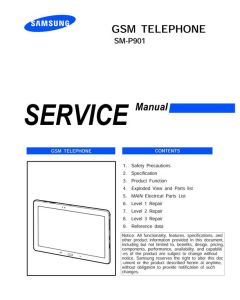 SAMSUNG GALAXY NOTE PRO 12.2''  SM-P901 SERVICE MANUAL