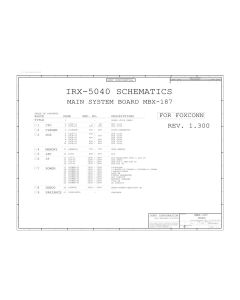 Sony Vaio VGN-P23G/VGN-P530H/VGN-P Series schematic – MBX-187 – IRX-5040 