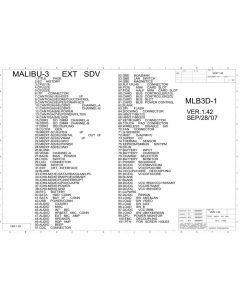 Lenovo Thinkpad T400 schematic – MALIBU-3 EXT SDV – MLB3D-1