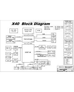  IBM X40 schematic diagram