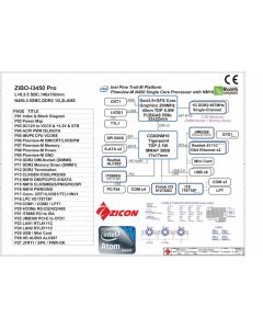 The motherboard schematic for ZIBO-i3450 Pro